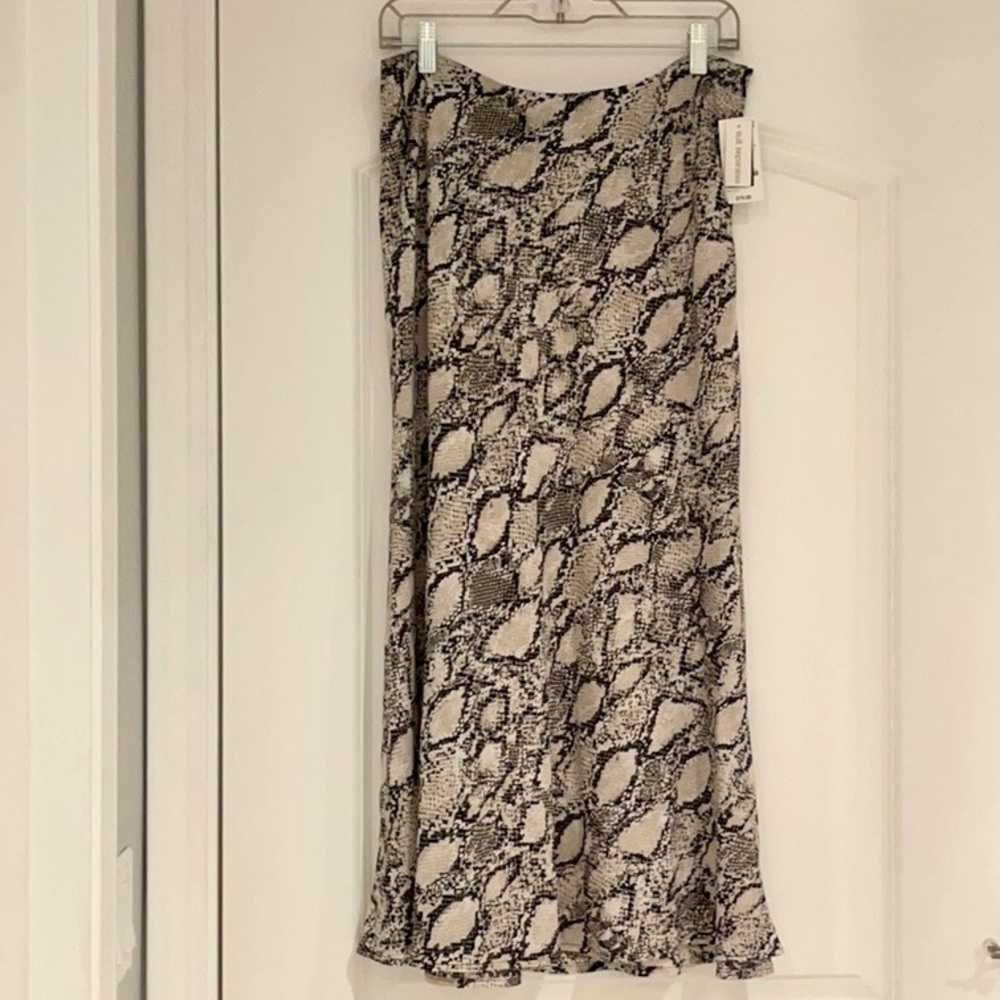 Bar lll snake print midi skirt
